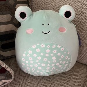 NWT! Squishmallows FRITZ the Frog with Floral Belly, Easter Squad, 11"